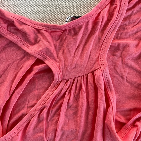 Coral Graphic Racerback Tank Top - Sunny Script - Picture 4 of 4